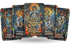 Ibiza Tarot The Eternal Joy of Krishna's Leela Oracle Cards - 22 Oracle Cards - Embracing the playful and joyous nature of Krishna's divine Leela.