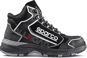 Sparco - Allroad-H - ESD S3S SR FO HRO - Scarpe Antinfortunistiche Metal Free ESD con Puntale in Composito - Tomaia Idrorepellente - Suola Antiscivolo e Resistente al Calore da Contatto (HRO)