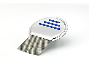 INNOVA BRANDS LTD. Innova® Anti Lice Comb Hair Nit Comb Head Lice Comb Stainless Steel Metal Teeth