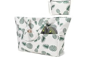 KESUDE Grande Borsa Mare Donna, Set di Borse da Spiaggia XXL Famiglia Impermeabile Borse da Mare Grandi Tote Bag Beach Bag Borsa Estiva con Chiusura Lampo per Piscina, Gite in Spiaggia Picnic Viaggi