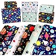 Outer Space Wrapping Paper, Birthday Gift Wrapping Paper for Boys Girls Kids Men Women with Blue White Navy Bulk Packaging Paper Assortment for Birthday Party Holiday Decoration DIY Crafts Supplies