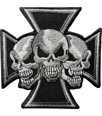 Biker For Life Iron / Sew On Embroidered Patch Badge Embroidery - Foto 3