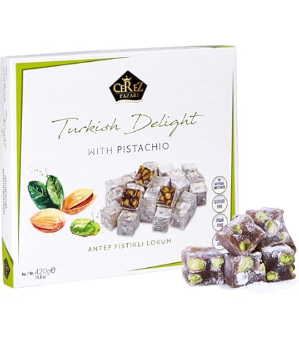 IKBAL Turkish Delight Double Roasted with Pistachio (Pack of 2