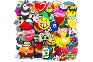 CFINKE Lot of 30 50 100 150pcs Shoe Charms for Crocs Clogs Shoes Decorations Wristband Bracelet Party Favors