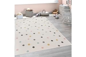 Paco Home Alfombra Infantil Habitación Infantil Niña Niño Varios Estampados Y Tamaños, tamaño:120x160 cm, Color:Gris-Beige