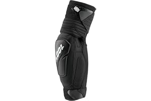 100% PROTECCIONES Fortis Elbow Guards Black-S/M, Gomitiere Unisex Adulto, Bianco, ESTANDAR