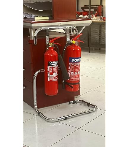 4-Pack Universal Fire Extinguisher Wall Mounts – Heavy-Duty Steel Brackets With Fork-Style Hanger For 5-20 Lb Extinguishers