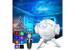 SEKLIN Galaxy Projector, 8 Nebula Modes Planet Star Night Light Projector with Remote Control, 360° Adjustable Ceiling Starry Star Light for Kids Teen Bedroom/Party/Home, White