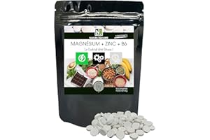 NAKURU |Magnésium + Zinc+ Vitamine B6 | NAKURU Équilibre | Fabriqué en France | "Le Cocktail Anti-Stress !" | (90 Comprimés de 500mg / Poids Net: 45g)