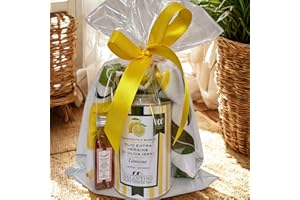 13 DI ILARIA Olio al Limone – Olio Extravergine di Oliva 250ml Lattina + Bottiglietta 20ml Omaggio con Asciugamano | Idea Regalo Gourmet Made in Italy