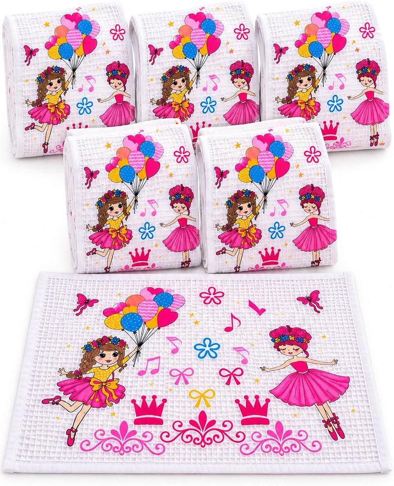 6 lı Okul Beslenme Örtüsü 35x50 cm Yıkanabilir Balerin | 6'lı Okul Beslenme Örtüsü 35x50 Cm Yıkanabilir Balerin Desenli