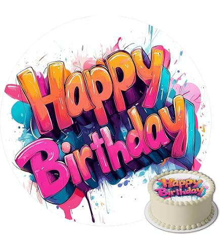 Cartoon-Cake-Topper-Set: 1x Happy Birthday + 24x Cupcake-Deko Für Kinderparty & Animationsparty