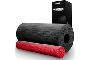 ‎VIA FORTIS VIA FORTIS 2in1 Faszienrolle/Foam Roller mit aktivierender Oberflächenstruktur - mit herausnehmbarer Mini-Massagerolle - mittlerer Härtegrad für Anfänger und Leistungssportler