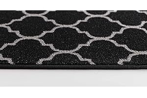 GULLAMBO Washable Door Mat Indoor - Non Slip Mat For Wooden Floor - Washable Front Door Mat Inside Door Mat, Super Absorbent Dirt Trapper - Kitchen Indoor Door Mat Hallway Runner Rugs (50x80,Black)