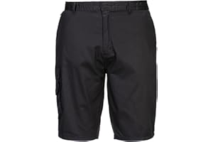 Portwest S790 Męskie Wysogatunkowe Wygodne Krótkie Spodenki Robocze Czarne, L