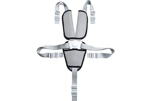 Fitzulam Hochstuhl-Sicherheitsgurte, Ersatz-Sicherheitsgurt für Kinder, 5-Punkt-Sicherheitsgurt mit Schulterschutzpolstern und umwandelbaren Gurten für Hochstuhl, Kinderwagen, Buggy