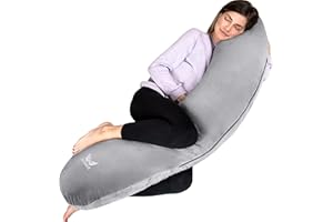 AviiatoR® Large Full Body Sleep Pillow, Extra Filled | Orthopaedic Long Pillow for Pregnancy, Neck, Back, Knee Pain Relief And Sports Recovery Straight Wedge Support For Maternity, Nursing And Feeding