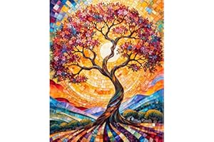 LAISLLA Malowanie według liczb, dla dorosłych, ręcznie malowany obraz olejny, zestaw dla początkujących, zestaw do malowania z 3 pędzlami, farby akwarelowe, łatwe malowanie według liczb, dla dzieci,