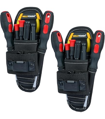 Borse Per Attrezzi Usate 10 Tasche Per Cintura Degli Attrezzi In Pelle Scamosciata - Grembiule Portautensili Per Costruttori E Falegnami Tasche Per Strumenti Da Lavoro - Foto 10