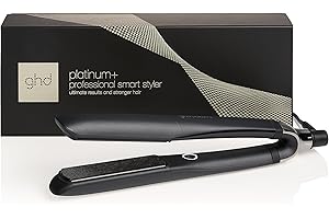 ghd Platinum+ Hair Straightener & Professional Styler - More Strength, Shine & Colour Protection - for All Hair Types - (UK Plug)