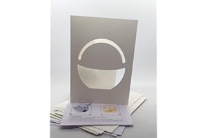 Iris Folding Card Pack Basket C5 Size Makes 4 Cards DeeCraft