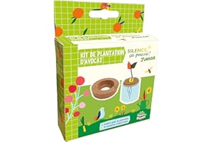 PLANÈTE PLANTE PLANETE Plante - Kit de Plantation d'avocat - Silence Ça Pousse - 170076SP - Liège - Jardin - Nature - Plante - Créatif - Herbe - pour Enfant - À Partir de 3 Ans