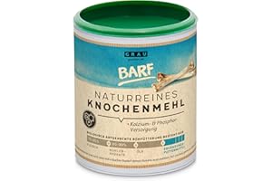 GRAU - l'originale - farina di ossa naturale al 100% di manzo, calcio naturale per la costruzione delle ossa e delle articolazioni, confezione da 1 (1 x 400 g), alimento complementare per cani e gatti