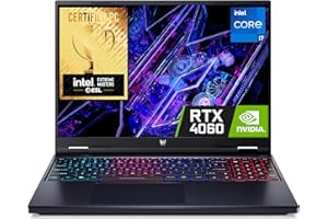 Acer Predator Helios Neo 16 PHN16-72 Gaming Laptop - Intel Core i7-14650HX, 16GB, 1TB SSD, NVIDIA GeForce RTX 4060 8G, 16" WQXGA IPS 165Hz, Windows 11, Black