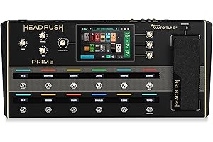 HeadRush Prime - Guitar & Vocal Multi Effects Pedal & Amp Modelling Processor with Amp Cloner, Antares Auto-Tune, WiFi, Touchscreen, Looper & Bluetooth