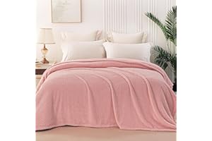 Whale Flotilla Manta Sofa, Manta Polar, Manta para Cama, Manta de Franela Suave y Cálida, 220 x 240 cm, Rosa