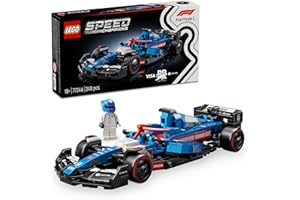 LEGO Speed Champions Bolid F1 Visa Cash App RB VCARB 01, Zestaw dla Dorosłych z Modelem Samochodu do Złożenia i Minifigurką Kierowcy, Pomysł na Prezent dla Fana Formuły 1, 77246