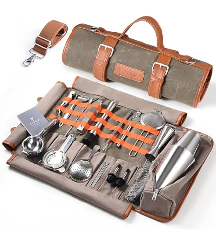 Travel Bartender Bag - Professional Portable Kit With Bar Tools - View #10