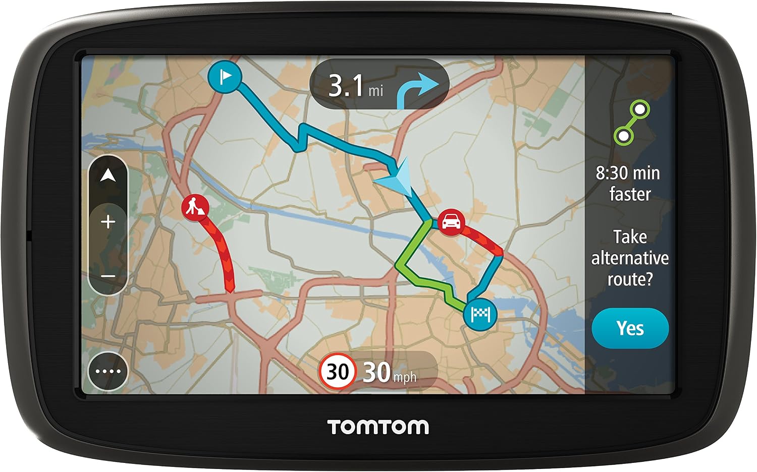 TomTom GO 50 5 inch Sat Nav with Western European Maps and Lifetime Map and Traffic Updates