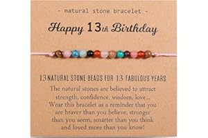 TEVOP 7th-25th & 30th-50th Birthday Bracelet Gifts for Girls & Women