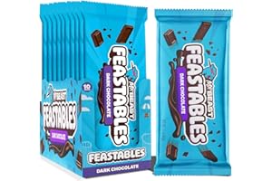 Feastables MrBeast Chocolate Bars/Barras de chocolate (10 x 60 g) - El regalo de chocolate para la verdadera bestia (Original Chocolate)