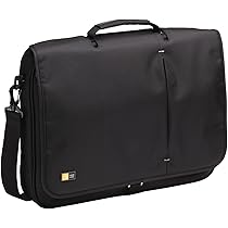 Case Logic VNM-217 17-Inch Laptop Messenger Bag - Black Dobby Nylon, Padded Compartment For 15-17.3" Laptops