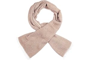 Lindenmann Men's Scarf/Cotton Scarf, beige