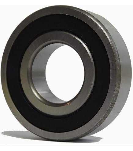 A ABSOPRO Cuscinetti a sfera a gola profonda 6205ZZ P6 25x52x15mm Cuscinetti lubrificati Doppia guarnizione in metallo Argento Ruota per monopattino