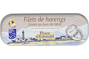 Phare d'Eckmül Filets de Harengs Fumés au Bois de Hêtres Bio, 150 g