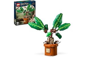 LEGO Harry Potter Mandrake Plant Toy Figure and Pot, Magical Set, Wizarding World Gift Idea for Girls, Boys and Fans, Imaginative Kids, Bedroom Decoration or Desk Accessory 76433
