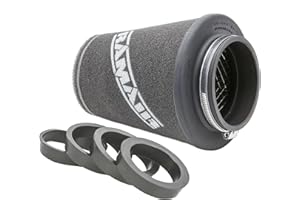 Ramair Filters CC-296-UNI Filtre à air conique universel avec bagues de réduction