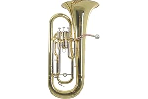 Roy Benson Bb-Euphonium EP-301 (Professionelles Blasinstrument, mit Goldmessing Mundrohr, Neusilber Außenzüge, Edelstahl Ventile, mit komfortablem Formetui)