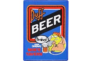 Duff Beer moes taverne Barney The Simpsons Vintage, Duffman Patch ricamato