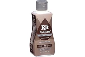 PLUSH ADDICT Rit DyeMore Liquid Fabric Dye for Synthetic Fabrics 207ml - 13 Colours (Chocolate Brown)