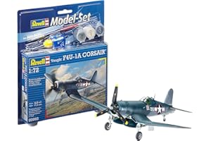 Revell - 63983 - Maquette D'aviation - Vought F4u-1d Corsair - 63 Pièces - Echelle 1/72, Bleu, Centre