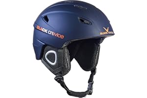 BLACK CREVICE Casco de esquí Kitzbühel I Casco de esquí de diseño Deportivo para Hombre y Mujer I Casco de esquí de policarbonato Transpirable I Talla Ajustable