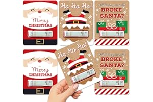 BOOCOOBERG 6pcs Christmas Money Wallets For Cash Gifts,Christmas Money Gift Boxes,Christmas Money Wallets and Envelopes,Christmas Ornaments Cash Holder Gift Money Gift Card Christmas Decorations