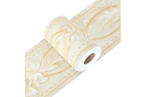 Yoillione Frise Murale Adhesive Bleu Frise Adhesive 3d Bordure Papier Peint Frise Autocollante Jaune étanche pour Cuisine, Salle de Bains, Plafond, Salon, Chambre Décoration Murale