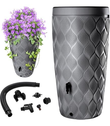 Nature Design regenton met peilstok 276 liter antraciet