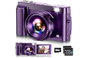 DULUVULU Fotocamera digitale, fotocamera 4K UHD autofocus con scheda 32G